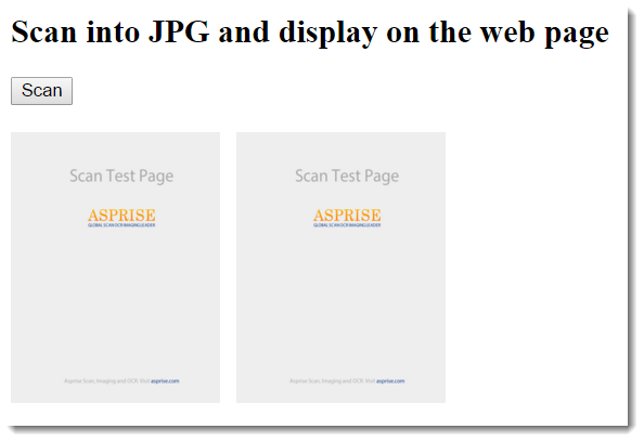 Demo: Scan to JPG and display